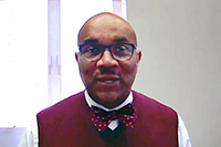 General Conference parliamentarian Maurice Henderson shed light on what parliamentary procedure is, how it works and why the church uses it during an online orientation for delegates and others on Feb. 29-March 1. Screengrab courtesy of United Methodist Communications via Zoom by UM News.