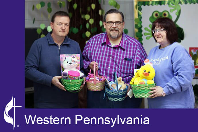 United Methodist churches in the Washington District help make Easter a little brighter for children in need. Photo courtesy of the Western Pennsylvania Conference.