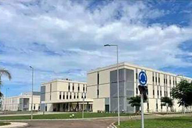 Vista parcial do Hospital Geral de Viana Bispo Emilio de Carvalho.