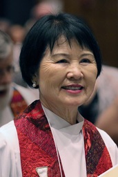 The Rev. GaHyung Kim processes with fellow clergy during the ordination service of Northern Illinois Conference held on June 16 in Schaumburg, IL. Photo by Rev. Thomas E. Kim, UM News. The Rev. GaHyung Kim processes with fellow clergy during the ordination service of Northern Illinois Conference held on June 16 in Schaumburg, IL. Photo by Rev. Thomas E. Kim, UM News.