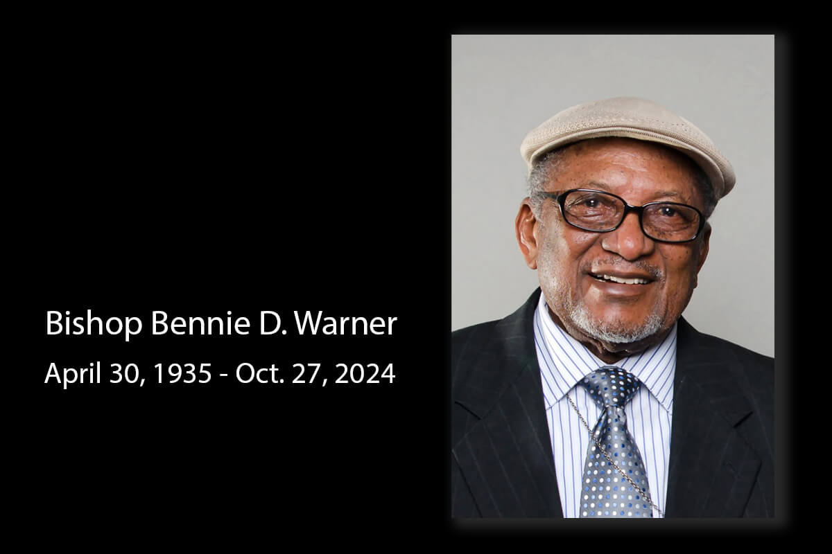 Bishop Bennie D. Warner, remembered for his faithful ministry and humility through rise and reversal, died Oct. 27 at age 89. Photo courtesy of Dignity Memorial / Hahn-Cook/Street & Draper Funeral Directors.