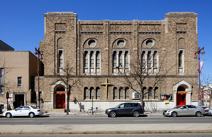 Historic Tindley Temple United Methodist Church in Philadelphia was built by iconic pastor and hymnist the Rev. Charles A. Tindley in the 1920s. It had about 10,000 members at that time and was one of America’s first megachurches. Photo by Peter Woodall, Hidden City Philadelphia. Used with permission.
