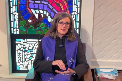 The Rev. Terry Lynn Hilliard talks about the challenges people in her Mississippi community faced after Hurricane Katrina in 2005. Hilliard stepped into the role of United Methodist disaster response coordinator for the Mississippi Gulf Coast area and also directed the construction of the volunteer center at Gulfside Assembly. Video image by Lilla Marigza, UM News.
