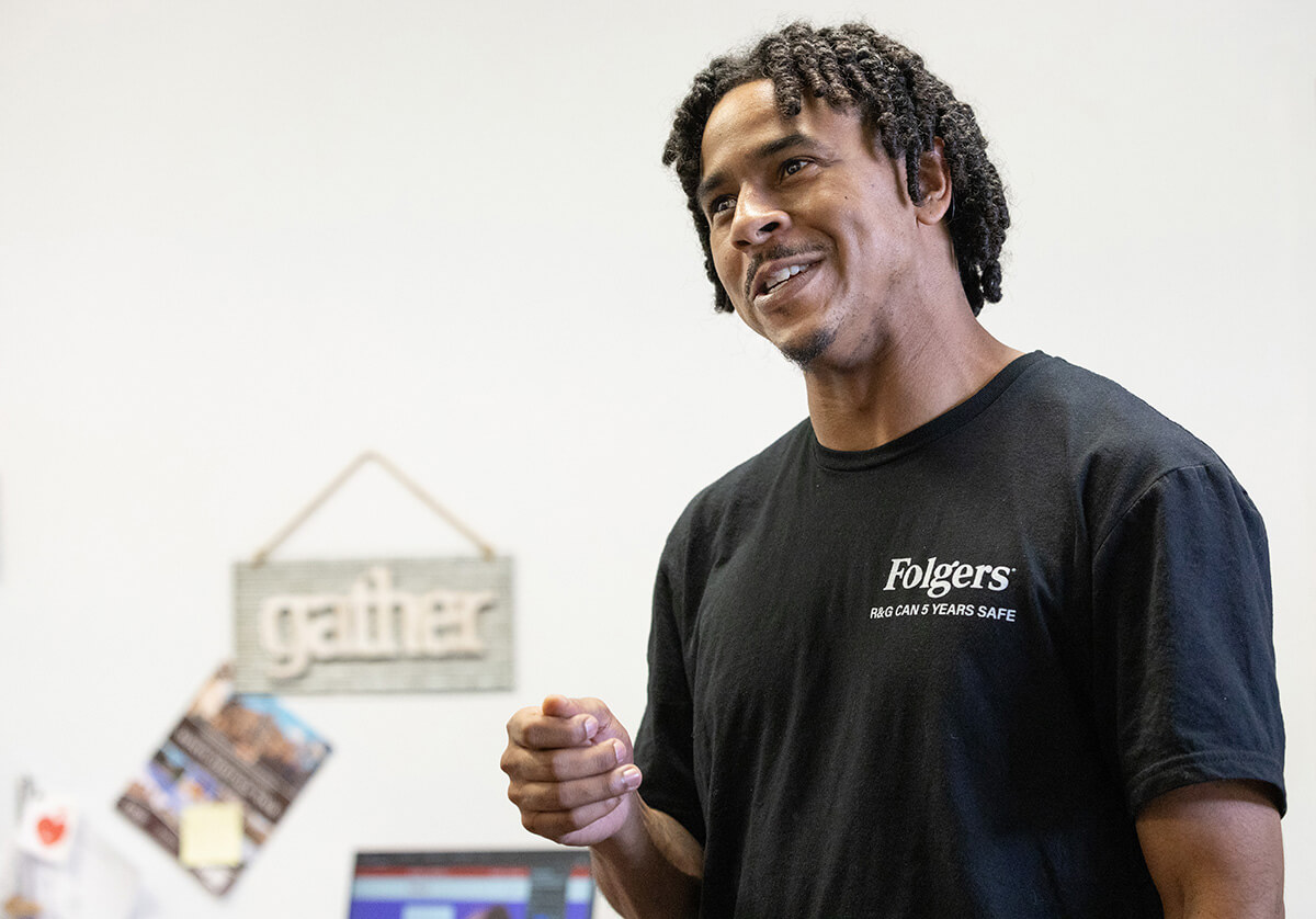 Corey DuPlessis recalls fleeing his home with family after Hurricane Katrina flooded Slidell, La. He was 9 years old at the time. Photo by Mike DuBose, UM News.