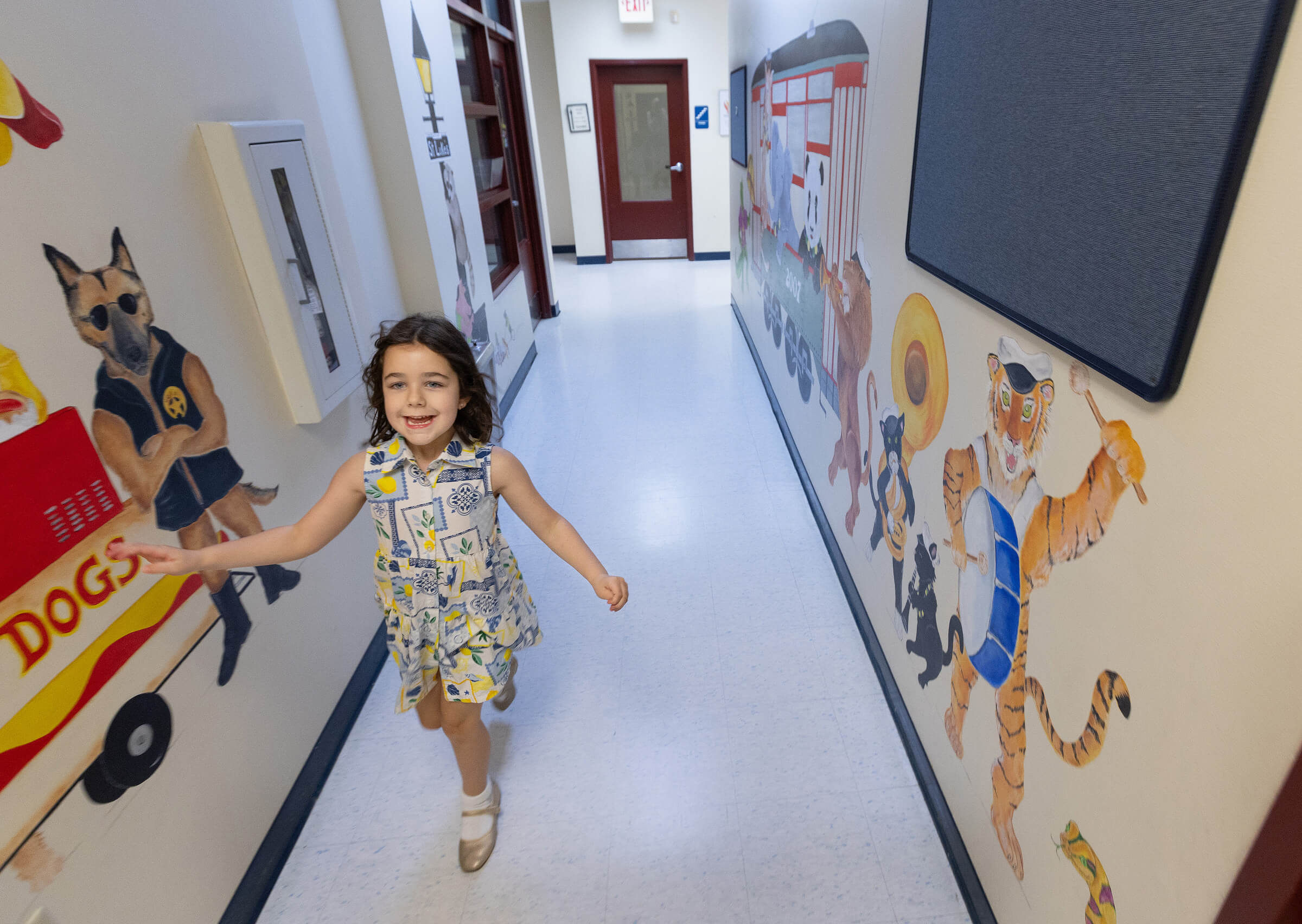 Margot Murrell runs gleefully down the childcare hallway at St. Luke’s United Methodist Church in July 2025. Photo by Mike DuBose, UM News. Margot Murrell runs gleefully down the childcare hallway at St. Luke’s United Methodist Church in July 2025. Photo by Mike DuBose, UM News.