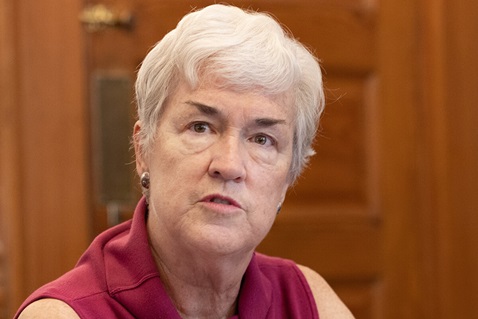 Dr. Sue Berry recalls her service directing a special-needs shelter in Lake Charles, La., in the days following Hurricane Katrina. Berry is a member of Rayne Memorial United Methodist Church in New Orleans. Photo by Mike DuBose, UM News.