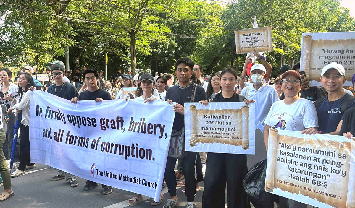 Trillion March Rally Filipino United Methodists Rally Against Corruption