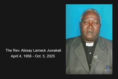 The Rev. Abisay Lameck Juwakali, described as an inspiration for resilient leadership and service as well as a pioneer of holistic mission, died Oct. 5 in a traffic accident. Photo courtesy of the Tanzania Annual Conference. The Rev. Abisay Lameck Juwakali, described as an inspiration for resilient leadership and service as well as a pioneer of holistic mission, died Oct. 5 in a traffic accident. Photo courtesy of the Tanzania Annual Conference.