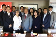 Leaders of the Korean Ministry Plan stand together on the first day of their meeting, held Oct. 2-4 in Teaneck, New Jersey. (Front row, from left) the Rev. Paul H. Chang, Susan Kim, Bishop Hee-Soo Jung, the Revs. Ju-Yeon Jeon and Jae Lee; (back row, from left) the Revs. Hongyun Won, Hyok In Kwon, James Jaemyung Lee, Miso Park, Prumeh Lee and Ji Min Bang. Photo by the Rev. Thomas E. Kim, UM News. Leaders of the Korean Ministry Plan stand together on the first day of their meeting, held Oct. 2-4 in Teaneck, New Jersey. (Front row, from left) the Rev. Paul H. Chang, Susan Kim, Bishop Hee-Soo Jung, the Revs. Ju-Yeon Jeon and Jae Lee; (back row, from left) the Revs. Hongyun Won, Hyok In Kwon, James Jaemyung Lee, Miso Park, Prumeh Lee and Ji Min Bang. Photo by the Rev. Thomas E. Kim, UM News.