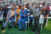 Bispo Gaspar Domingos (à direita), Revdo. Agostinho Baião (à esquerda), Presidente da Comissão do Episcopado, durante a 3ª edição do Festival Ecos do Metodismo. Foto cortesia de Ecos do Metodismo. Bispo Gaspar Domingos (à direita), Revdo. Agostinho Baião (à esquerda), Presidente da Comissão do Episcopado, durante a 3ª edição do Festival Ecos do Metodismo. Foto cortesia de Ecos do Metodismo.