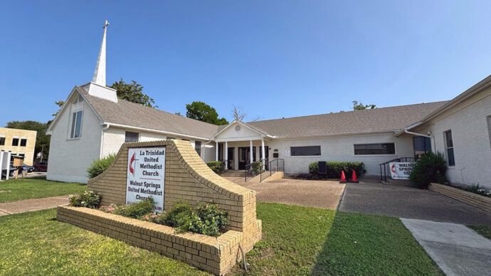 La Trinidad United Methodist Church’s facilities are just a few blocks from Seguin’s city hall and central plaza. The church is recognized as one of the city’s most important Hispanic congregations. Photo by the Rev. Gustavo Vasquez, UM News.