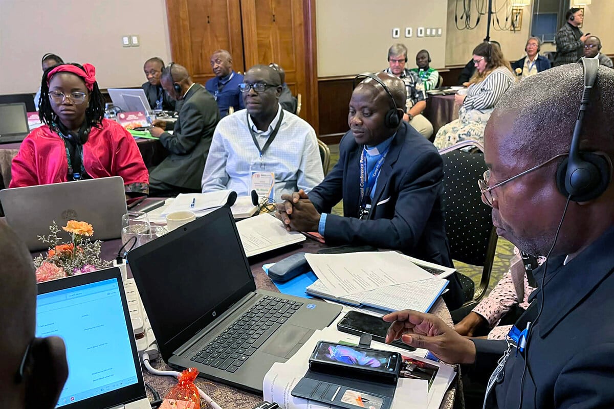 Delegates participate in the Central Conference Pension Forum held Nov. 17-21 at the Diamond Hotel in Manila, Philippines. The forum, hosted by Wespath Benefits and Investments, brought together United Methodists from Africa, Europe and the Philippines to collaborate on strengthening clergy pension plans provided through The United Methodist Church. Photo by Gladys P. Mangiduyos, UM News.