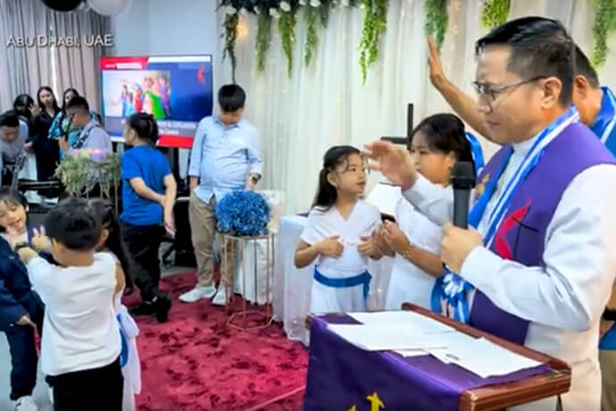 Screen shot from video by the UAE Media team