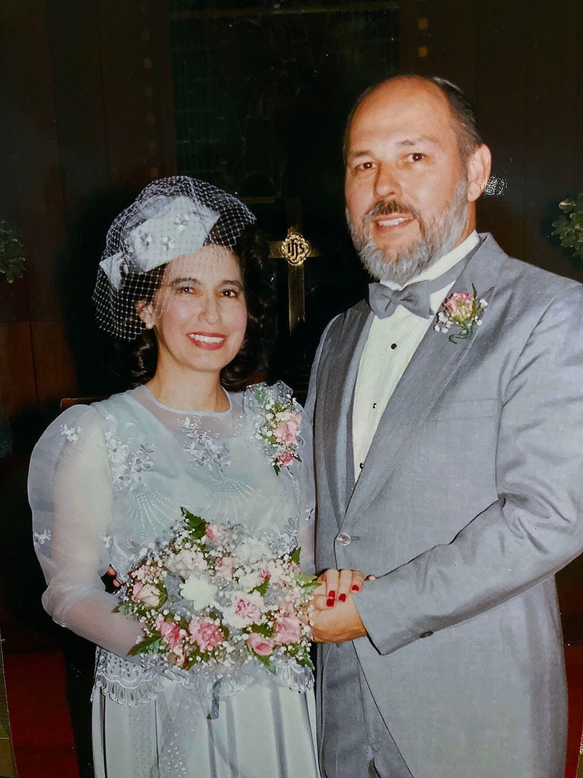 Celebración del 25to aniversario de bodas. Foto cortesía de la familia Martínez.