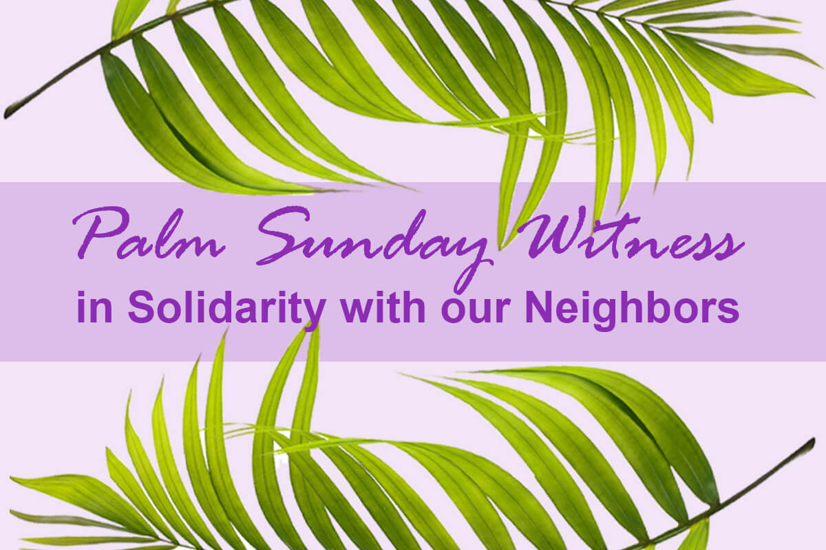 United Methodists are joining with other Christians in Palm Sunday actions across the United States that aim to counter rising authoritarianism with Christ’s call to love our neighbors. Organizers emphasize that the original Palm Sunday, as described in the Gospels, was a political event. Palm leaf image by studio2013, courtesy of Pixabay; illustration by Laurens Glass, UM News. 