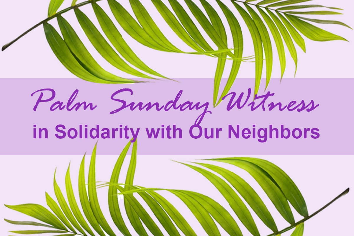 United Methodists are joining with other Christians in Palm Sunday actions across the United States that aim to counter rising authoritarianism with Christ’s call to love our neighbors. Organizers emphasize that the original Palm Sunday, as described in the Gospels, was a political event. Palm leaf image by studio2013, courtesy of Pixabay; illustration by Laurens Glass, UM News. 