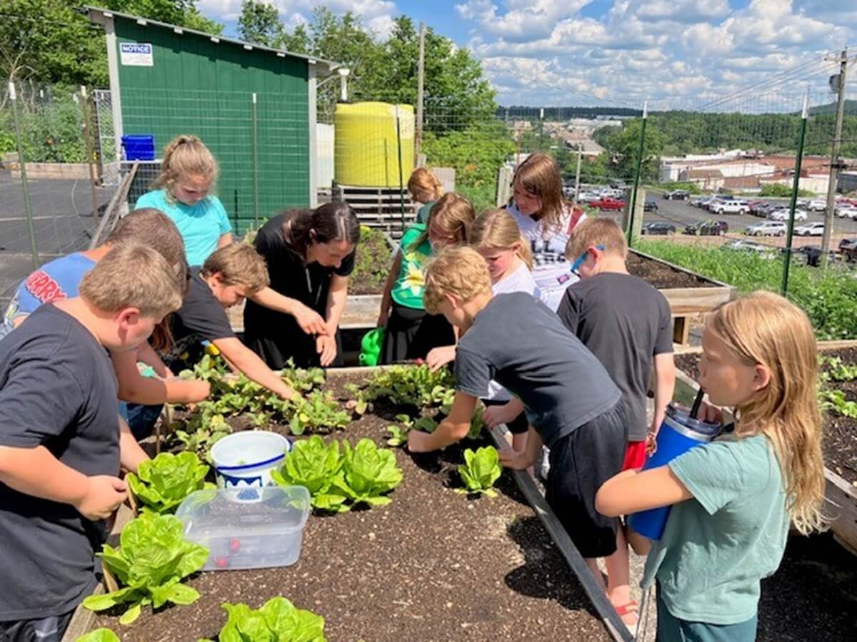 블랙리버폴스 연합감리교회는 사용되지 않던 주차장 일부를 채소밭으로 조성해 지난해 1,000파운드 이상의 채소를 수확했다. 이 교회의 조 윌리엄스는 이 사역의 목표가 이웃들의 참여를 이끌어 함께 채소를 재배하고, 이를 무료로 나눌 수 있도록 하는 데 있다.”라고 말했다. 사진 제공, Joe Williams, 블랙리버폴스 연합감리교회.