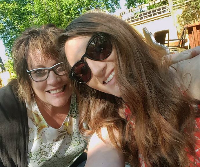 Meghan Plambeck poses with her mother, Lanette Plambeck, for a photo in 2016. Meghan says she has watched her mother wrestle with decisions and care for people struggling on the margins her whole life. Photo courtesy of the Plambecks.