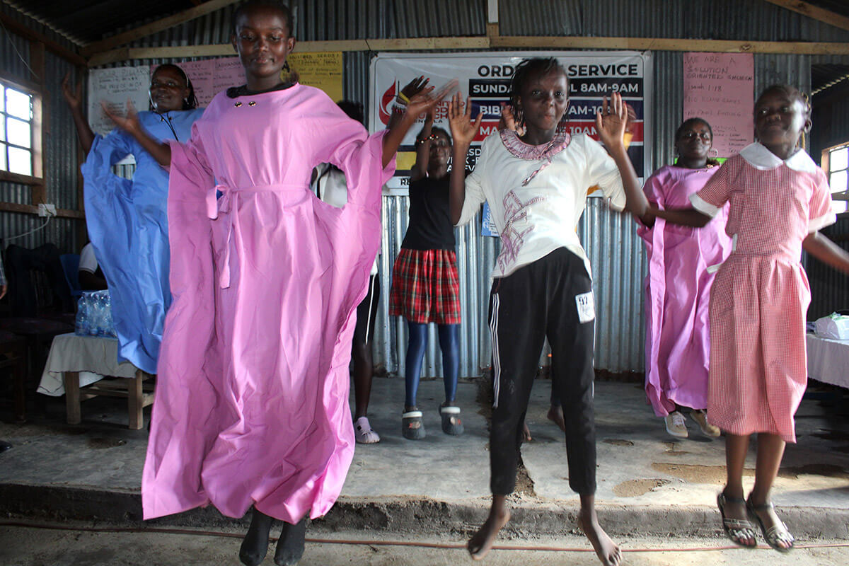 The Parkview Kitengela United Methodist Church choir entertains visitors from the United Methodist boards of Global Ministries and Higher Education and Ministry at the church in Nairobi, Kenya, during the agencies’ spring board meeting April 8-10. Parkview Kitengela is one of nine newly established congregations in the Nairobi District, which is thriving through evangelism campaigns and community outreach. Photo by Kudzai Chingwe, UM News. 