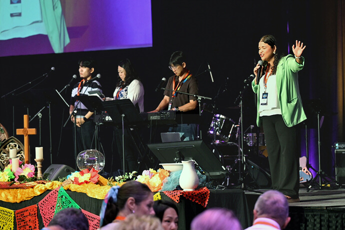 Music played a pivotal role at the Aug. 2-5 RISE UP conference in Columbus, Ohio. The biennial event equipped clergy and lay leaders to plant, revitalize and innovate local churches. Photo by Scott Hughes, Discipleship Ministries. 