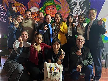 Jóvenes de 11 países se reunieron en las ciudades colombianas de Bogotá y Cali, entre 27 de junio y el 2 de julio de 2026, bajo el auspicio de la Junta General de Ministerios Globales (GBGM), la Junta General de Educación Superior y Ministerio (GBHEM) de La Iglesia Metodista Unida, la Iglesia Colombiana Metodista, el Concilio Mundial Metodista y la Iglesia Metodista Coreana. Foto cortesia de la Conferencia Anual de Oklahoma.